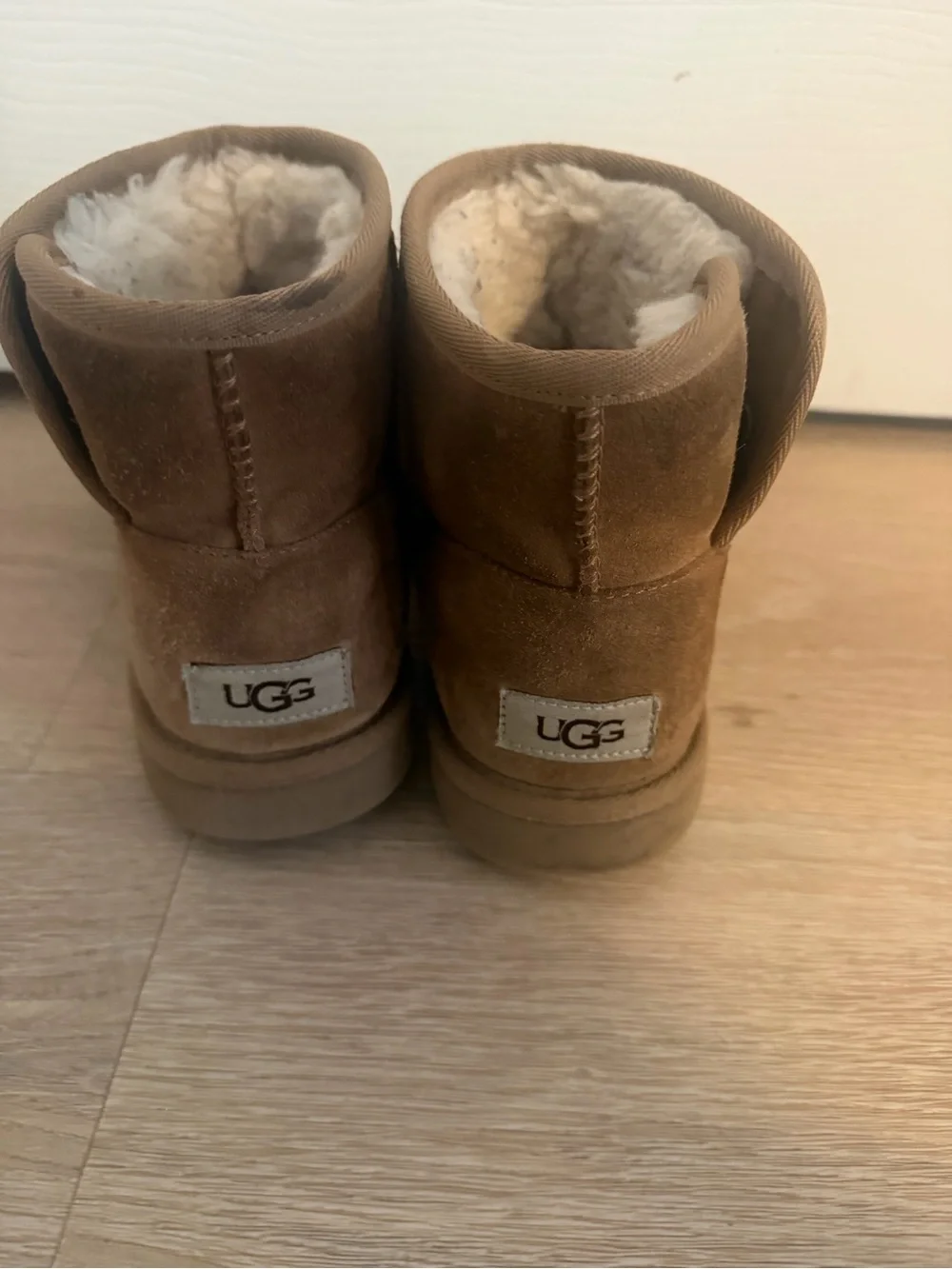 UGG Chestnut Suede Shearling-Lined Ankle Boot